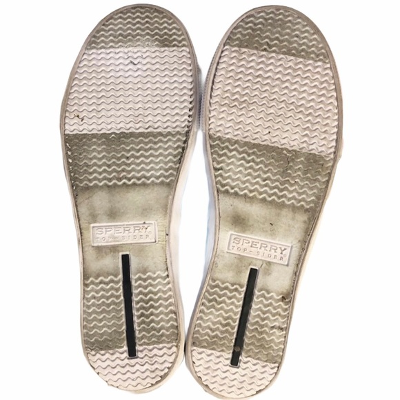 Sperry Teal Glitter Topsiders Biscayne 1 Eye - Girls Youth Size 6 - Picture 7 of 8